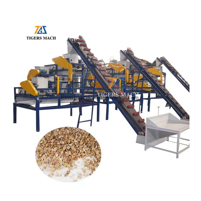 Automatic almond shelling and peeling machine for sale, shelled and peeled almond process equipment (5)